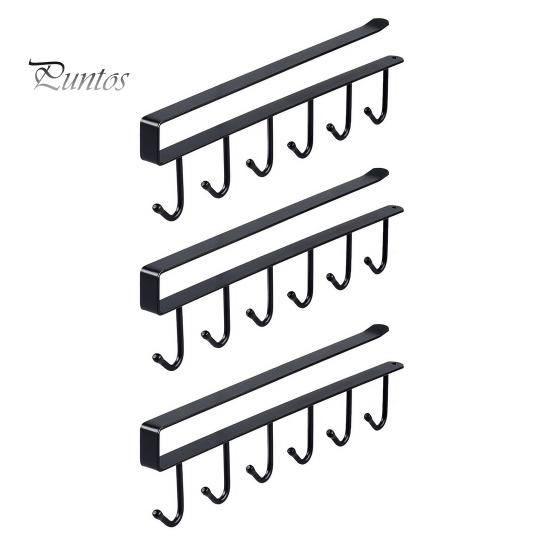 36 шт крючки для хранения на полке вешалка для кружек простая установка держатель для кофейных кружек под шкафом органайзер для кухонных принадлежностей чёрный 898₽