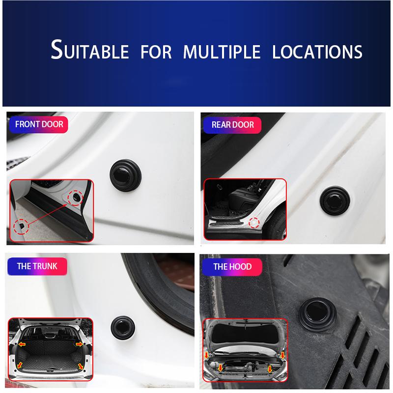 Car Silicone Door Shock Stickers Absorber Soundproof Buffer Pier For Mercedes Benz B/C/E/S Class A Class C200L GLC GLK CLA GLA
