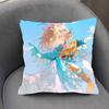 Flutterpage Reverse  Anime Pillow Case Fashion Square Pillowcase Bedroom Sofa Room Ins Decoration Leisure