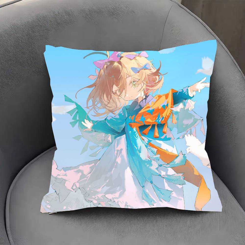 Flutterpage Reverse  Anime Pillow Case Fashion Square Pillowcase Bedroom Sofa Room Ins Decoration Leisure