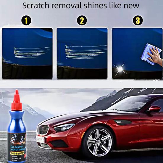 Kit De Réparation Rayures Peinture Voiture - Cire Éliminatrice De Rayures Légères à Modérées - Facile à Utiliser, Protège Et Fait Briller