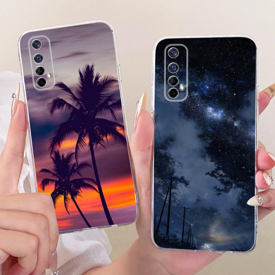 Für Realme 7 RMX2151 / Realme 7 Pro RMX2170 Coole Drachen-Tiger-Muster Handyhülle Für Realme7 RMX2155 Weiche Silikon-TPU-Hüllen