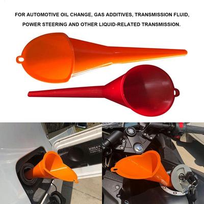 Auto Langmund Trichter Öl Kraftstoff Einfüllwerkzeug Spritzschutz PP Langer Hals Motor Trichter Motorrad Betankung Auto Zubehör