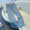 2026 Women's High-Waist Light Blue Slim Straight-Leg Summer Jeans