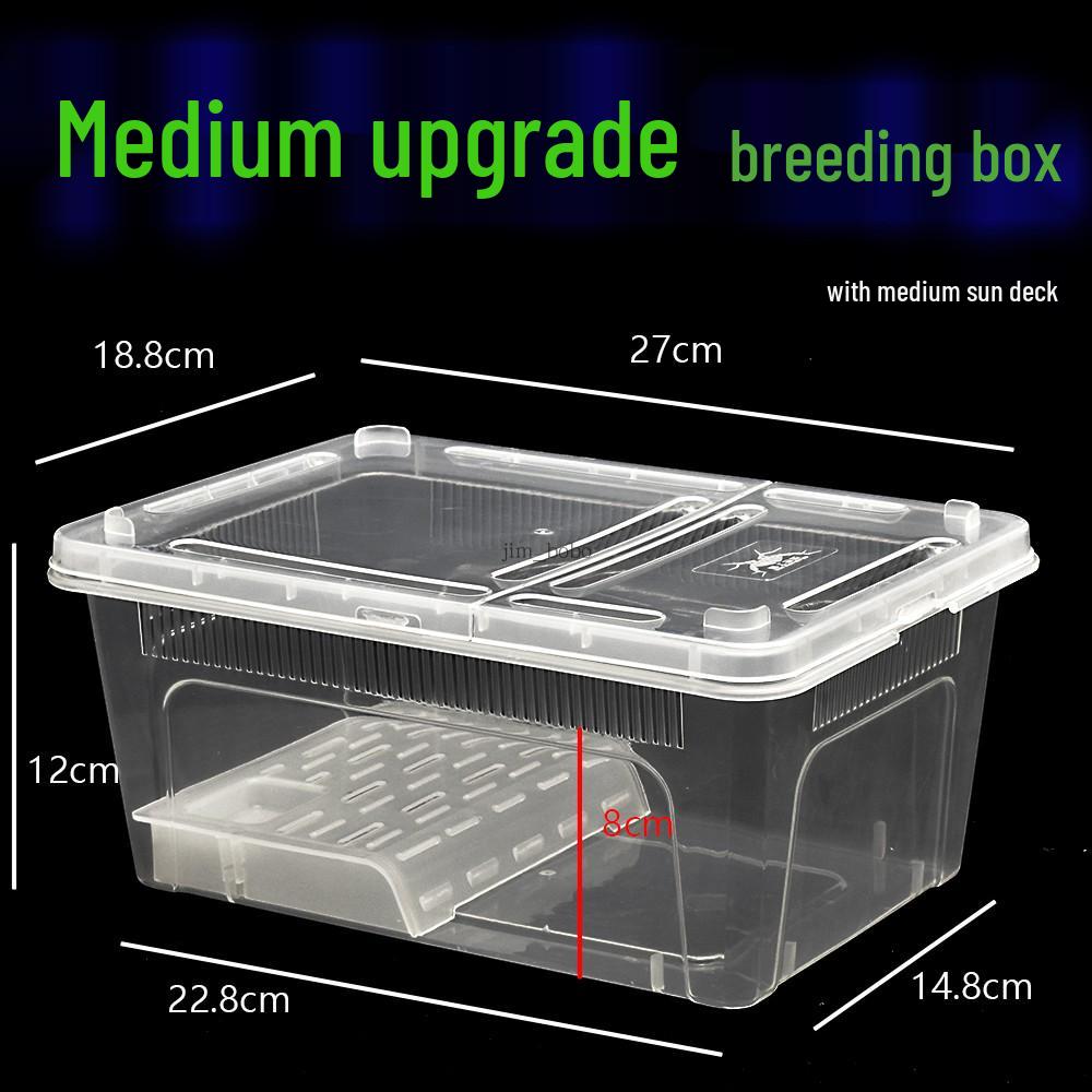 2nd Gen Reptile Breeding Box for Spiders, Frogs, Snails, Silkworms, Geckos, Snakes, and Turtles