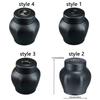 Stainless Steel Pet Memorial Ash Urn Sealed Jar Black Cat Funeral Keepsake Moisture-Proof Dog Cremation Urn Home Memorial