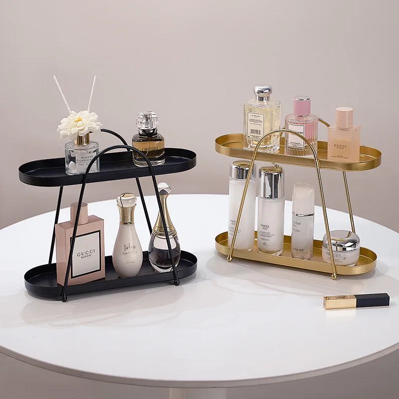 Jewelry Rack High-grade Light Luxury Cosmetics Jewelry Storage Rack Dresser Desktop Decoration Household