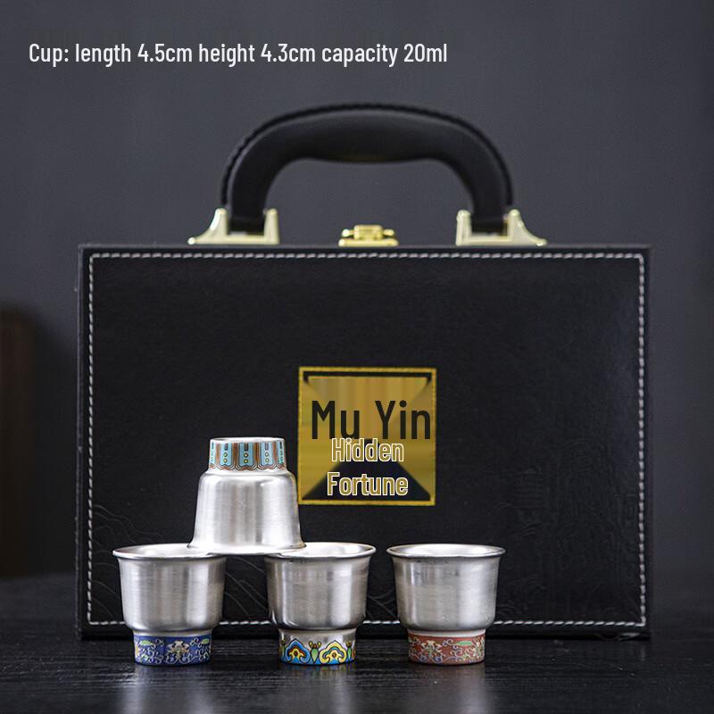 Позолоченная керамическая чайная чашка и бокал для вина подарочный набор