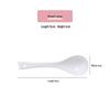 White Ceramic Long-Handle Ladle - Scratch-Resistant, Large Soup Spoon for Commercial and Household Use