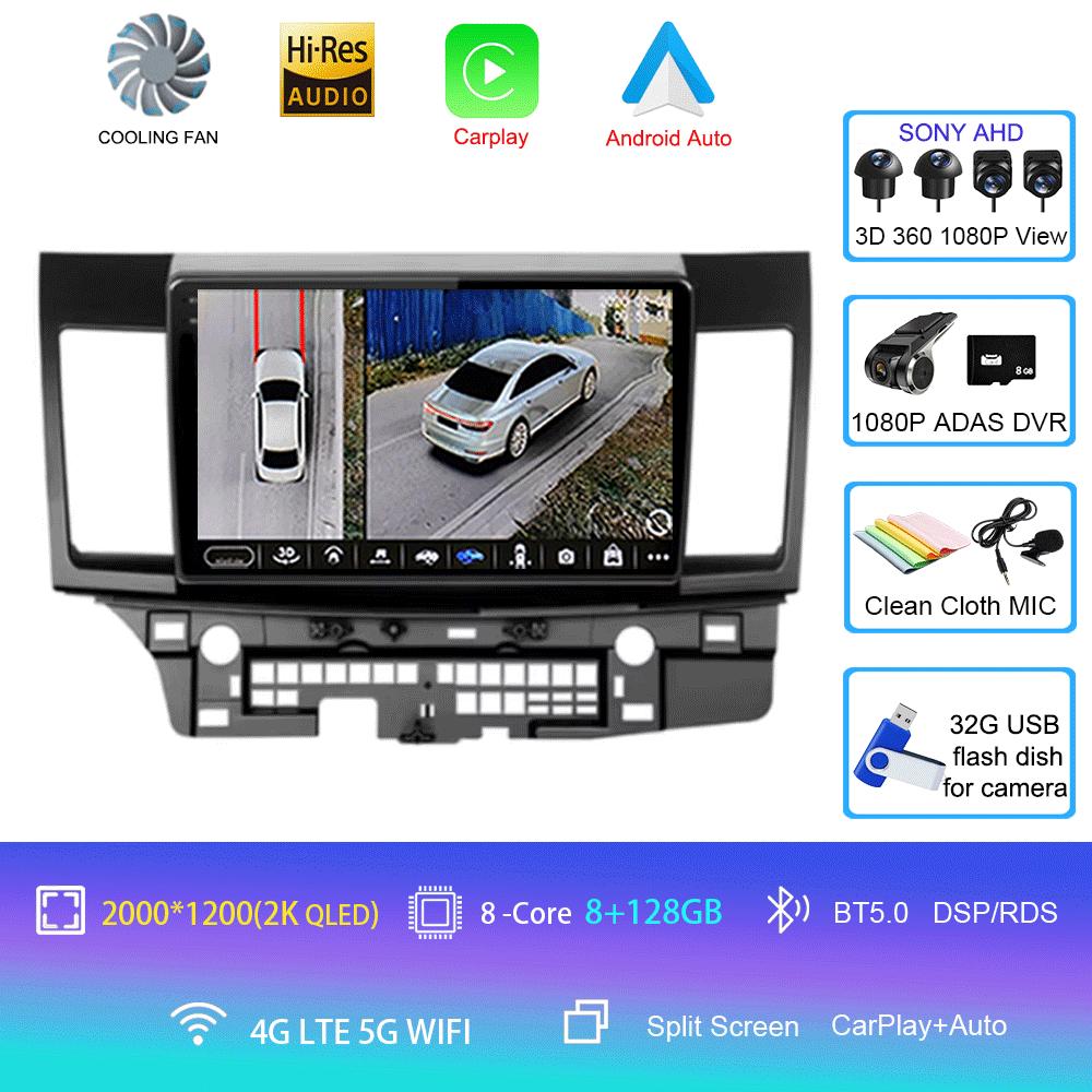 Android 14 Car Radio  For Mitsubishi Lancer 10 CY 2007 - 2012 Multimedia Video Player Navigation Stereo GPS No 2din 2 Din Dvd