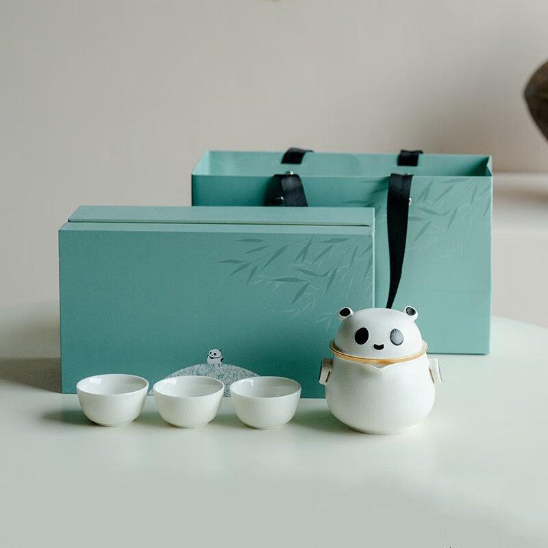 Shangqi Panda Ceramic Tea Set