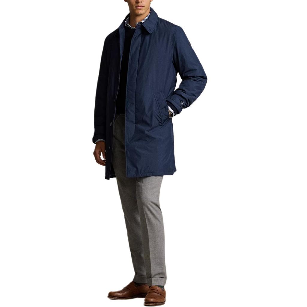 Polo Ralph Lauren Solid Color Small Pony Pattern Square Collar Thick Long Sleeve Jacket Men Jackets Dark-Blue MNPOOTW12820093-410