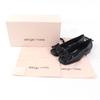 Pristine Sergio Rossi Pumps SR PRINCE Jeweled Square Toe Leather Black Leather  Used