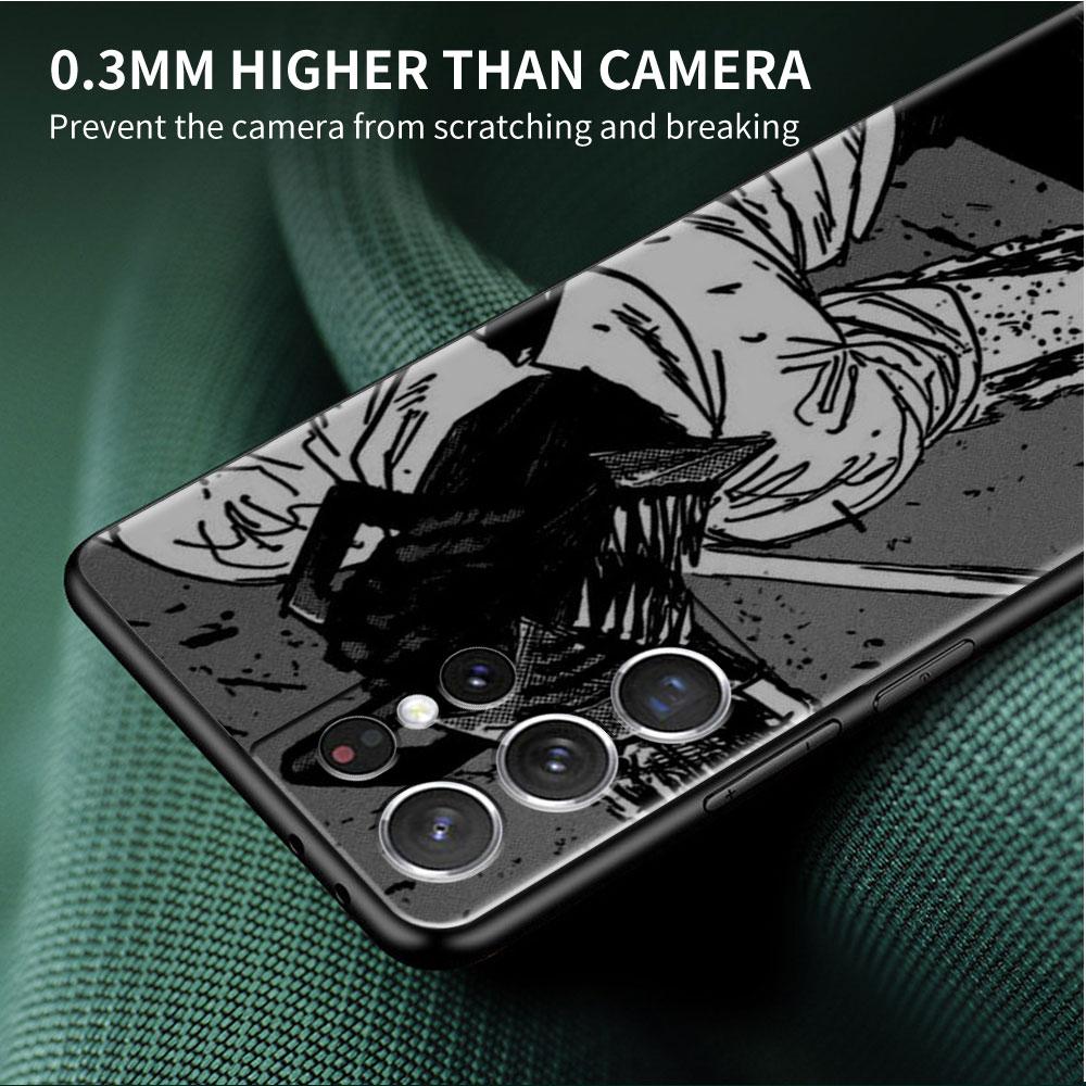 Case For Samsung Galaxy S22 S20 Ultra S21 FE S10 S9 Plus Note 20 10 Lite 9 Soft Phone Cover Shell Chainsaw Man Cool
