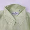 Massimo d'Augusto Lime Green MAX6 100% Linen One-Piece Button-Down Shirt Tops M Lime greenUsed