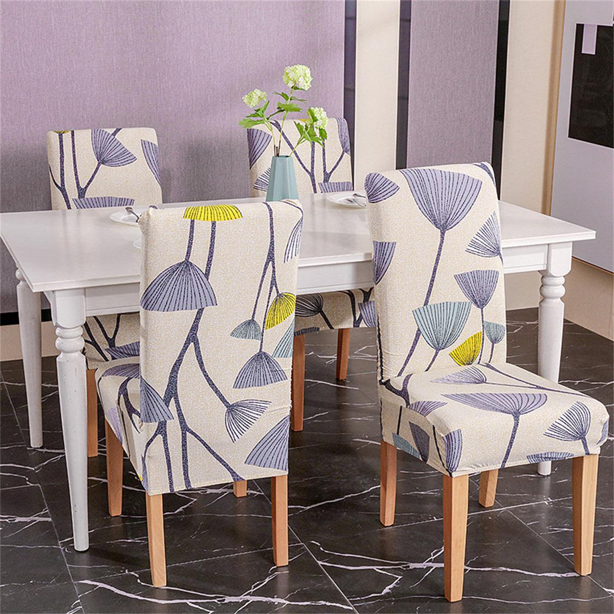 

Обычный чехол на стул Amazon Бытовой чехол для обеденного стула с полным покрытием для обеденного стола Моющийся Утолщенная ткань 160 г regular chair cover одуванчиковый