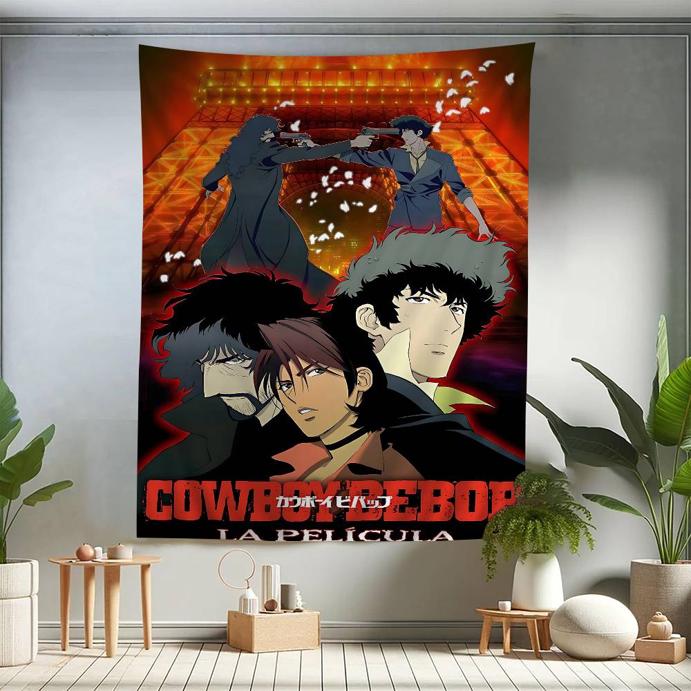 1PC Anime C-Cowboy B-bebopS Hanging Bohemian Tapestry Cheap Hippie Wall Hanging Bohemian Wall Tapestries Mandala Wall Hanging