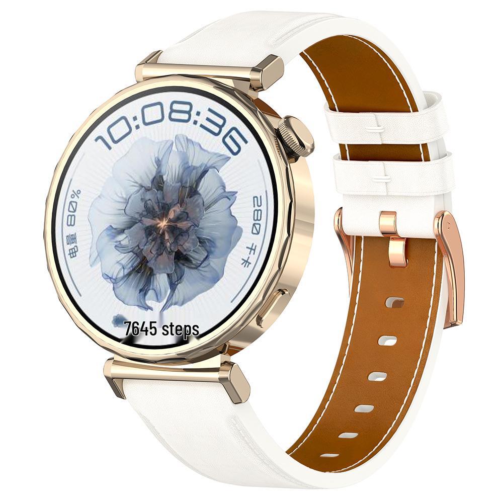 Huawei GT Series Leather Watch Band, Rose Gold Buckle, 18mm Universal Size