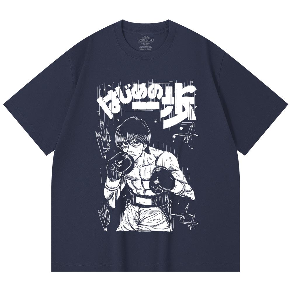 230 Gsm 100% Cotton Hajime No Ippo V9 Ichiro Print Unisex Heavy Cotton T Shirt