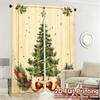 2pcs,Curtains Christmas Tree Holly Stars Modern Curtains Digital Printed Durable Polyester Curtains Room Decor Decorative for
