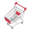 Parrot Toy Parakeet Budgie Cockatiel Intelligence Growth Tool Supermarket Shopping Cart Red