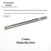Wanlian Alloy Chisel: Square Shank, Four-Groove Electric Hammer Drill Bit for Concrete and Brick Wall Slotting, 12-Point Flat.