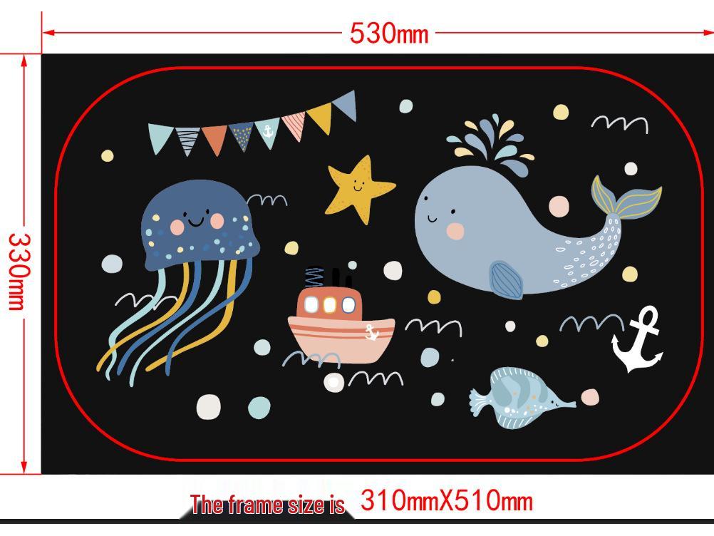 Cartoon Print Sunscreen Heat Insulation Car Sun Shade