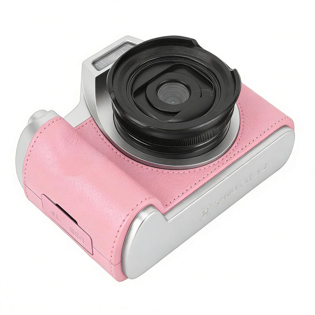Digital Camera 1080P 48MP 2.4 Inch Screen 18x Zoom Autofocus Camera with Fill Light Keychain for Portrait Landscape