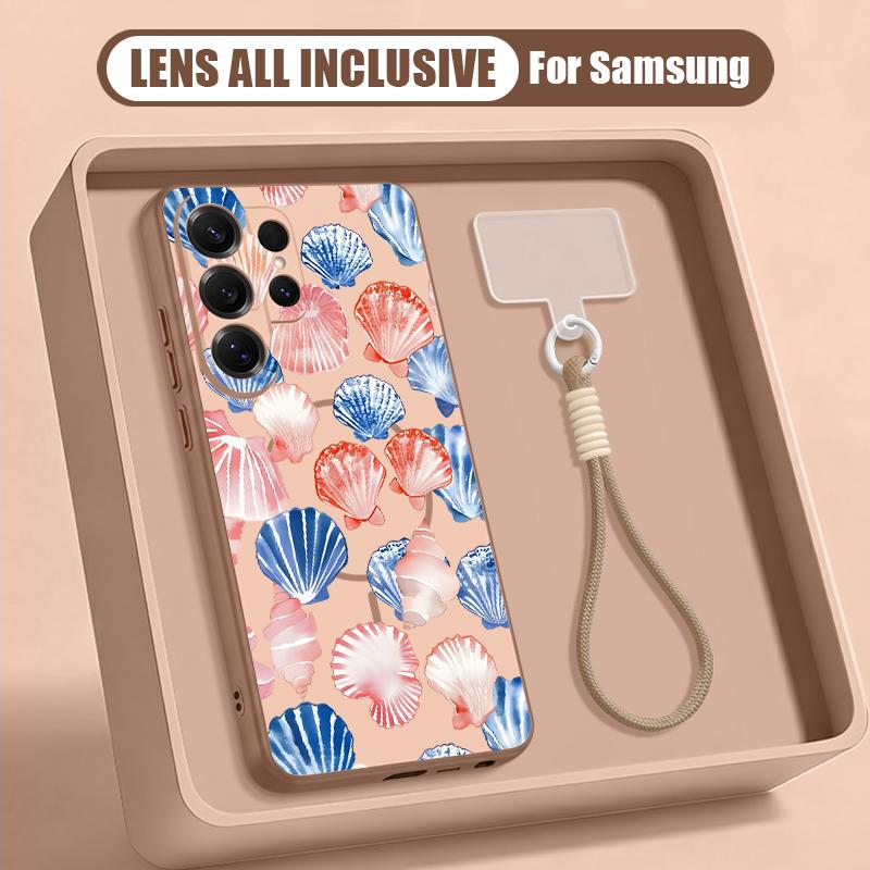 Colorful Ocean Park Case For Samsung S26 Ultra S25 FE S24 S24 Plus A57 A37 A17 A56 A36 A16 A55 A35 A15 A54 5G Hybrid Magnetic Matte Cover