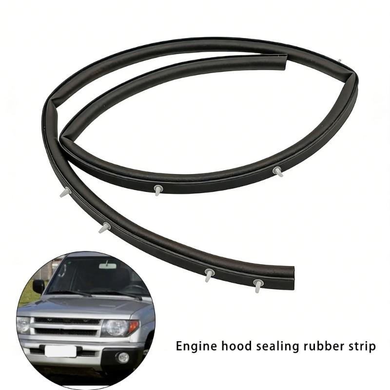 Truck Hood Rear Door Weatherstrip for L200 Pickup Replace MR437091 MBPJ3-BA034 Rubber Seal Strips Automotive Accessories