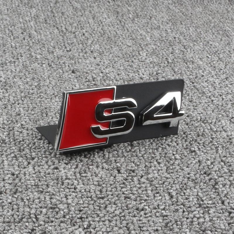 Car Honeycomb Grille Emblem Sticker Car Displacement Badge For 22 A3 A4 A6 Q5 A5 A1 Q3 Q7 A7 TT Q2 SQ5 RSQ3 RSQ8 S3 S4 RS5 RS6