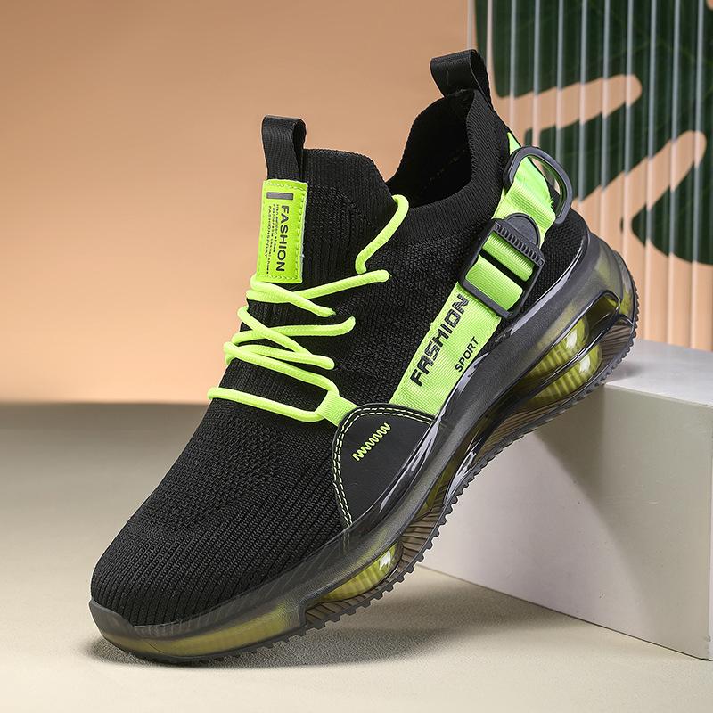 Men's Breathable Casual Sneakers - Korean Fashion Sneakers Wear-resistant Durable Rubber Outsole New Design Lightweight