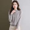 Fengxun Women's Autumn/Winter Mock Neck Sweater