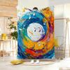 Painting Musical note oil art Throw Lightweight g Flannel Blanket Soft Skinfriendly for Summer Cooling