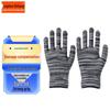Jingzhou Shibang Striped Knitted Nylon Anti-slip Breathable Gloves