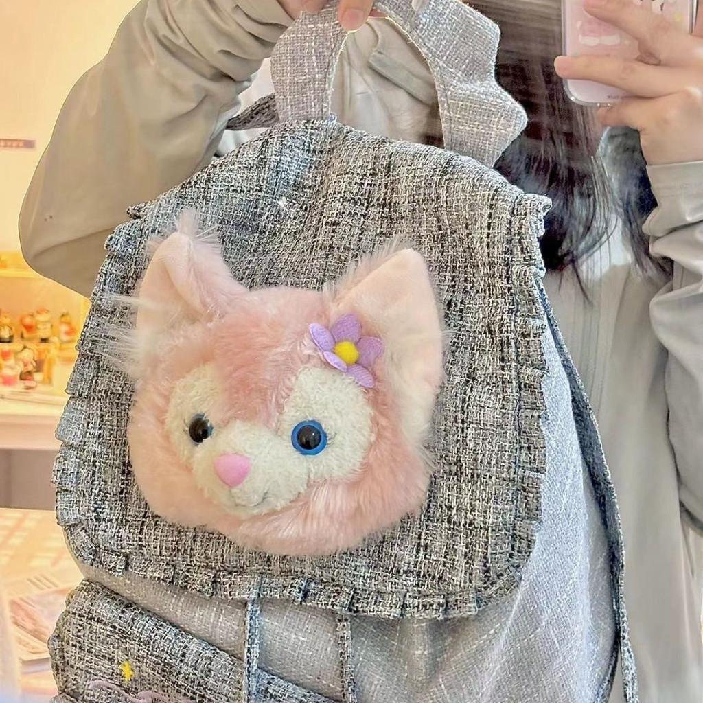 Japanese Ins Rinabara Student Backpack With Plush Accents And 20l To 35l Storage For School And Travel