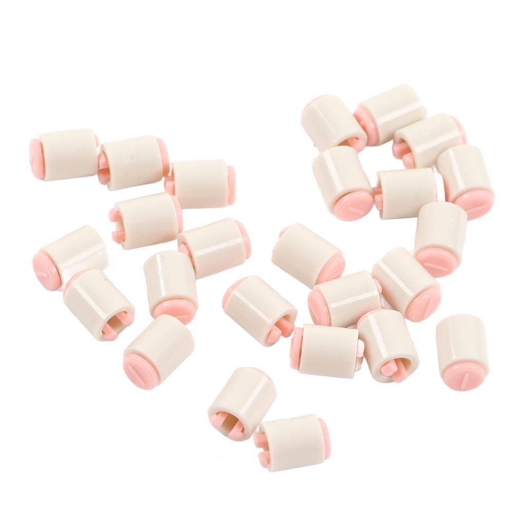 25pcs Knitting Needle Stoppers Reduces Friction Plastic Knitting Needle End Caps for LKS100 LK150 GK370