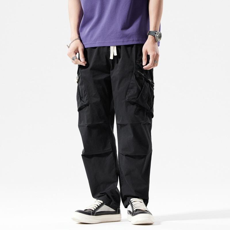 Men s New Overalls Men s Pants Casual Loose Sweatpants Silhouette Sweatpants Men s Trousers Trendy Brand High Sense S