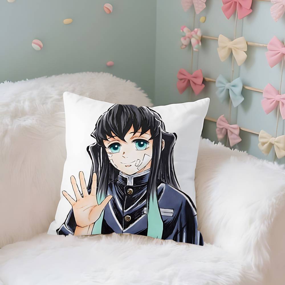 TTokitous MMuichirous Case Plush Fabric Soft Pillowcase Double Sided Print Cushion Cover Household Gifts