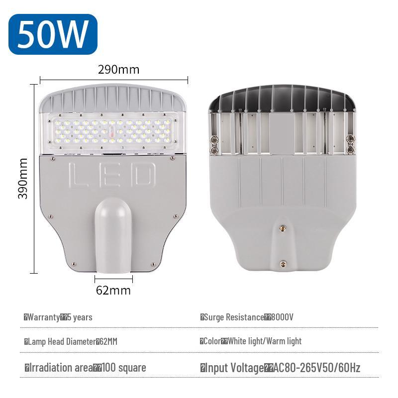 High-Power LED Street Light for Municipal and Community Use