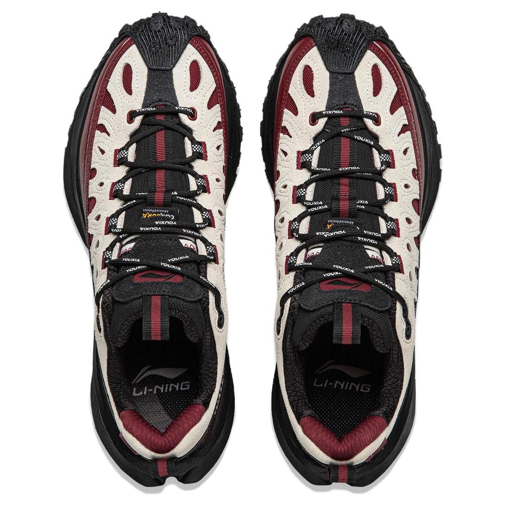 Li Ning Ranger CRC Synthetic Leather, Split Cow Leather Wear resistant And Waterproof Low top Casual Shoes Unisex AZGW023-2