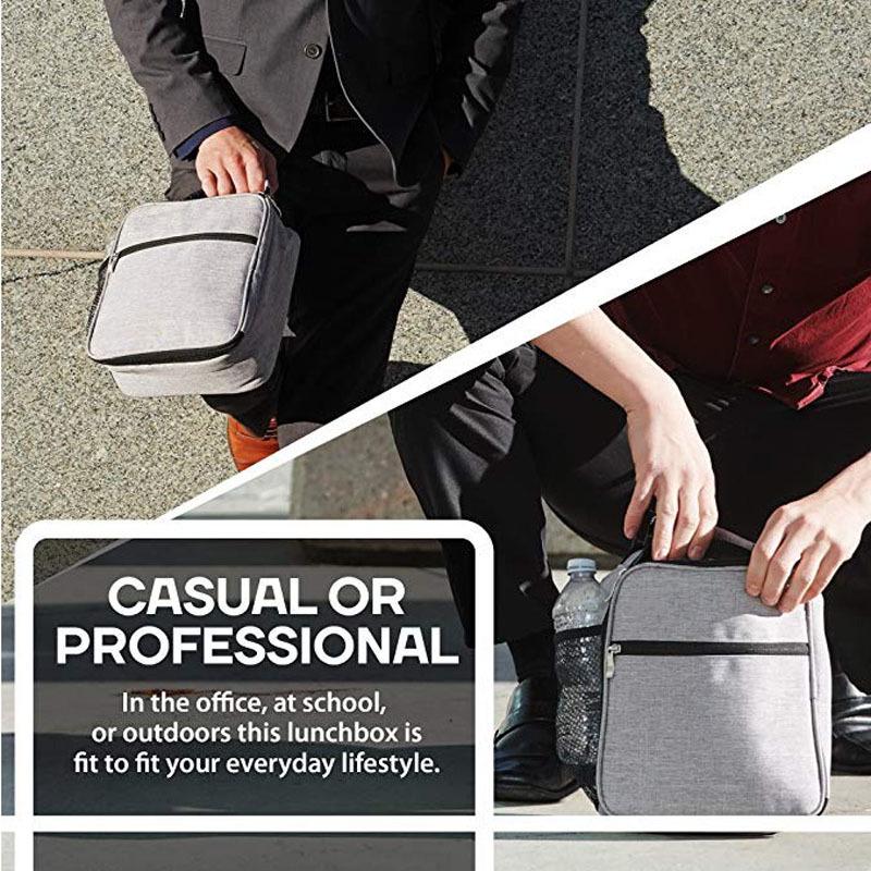 Insulated Oxford Picnic Lunch Bag with Ice Pack