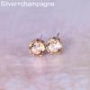 Smart Cubic Zirconia  Ear Stud Earrings Wedding Gift