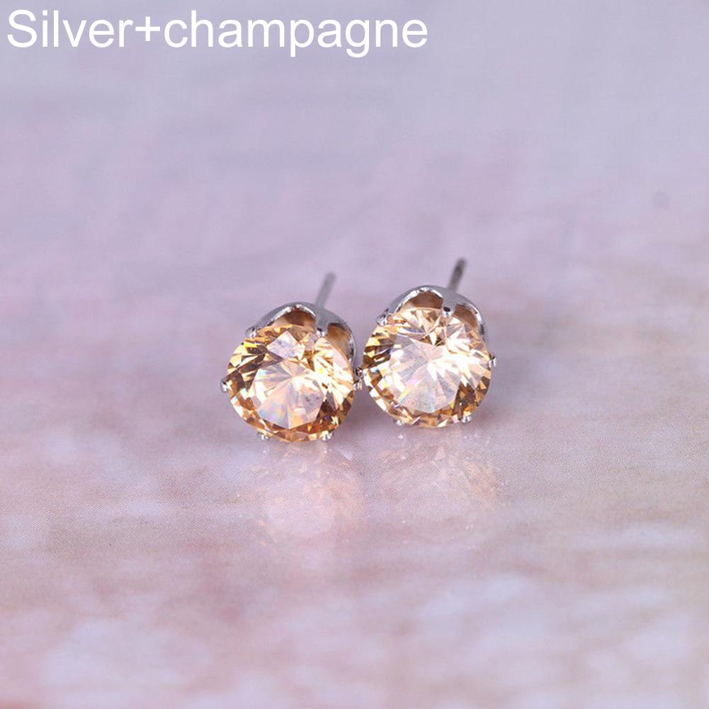 Smart Cubic Zirconia  Ear Stud Earrings Wedding Gift