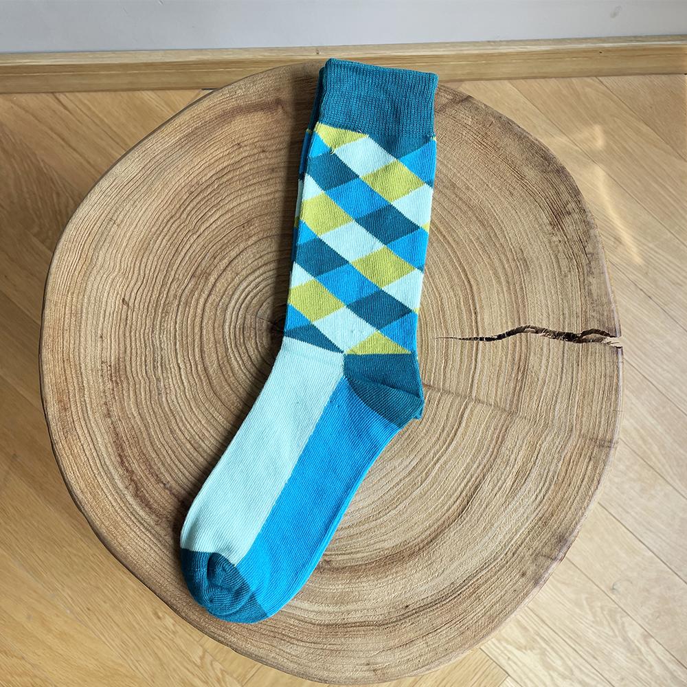 1 par nye menn kvinner bomullsokker avslappede fargerike sokker mannskap gate skateboard sokker glade morsomme Harajuku sokker Meias