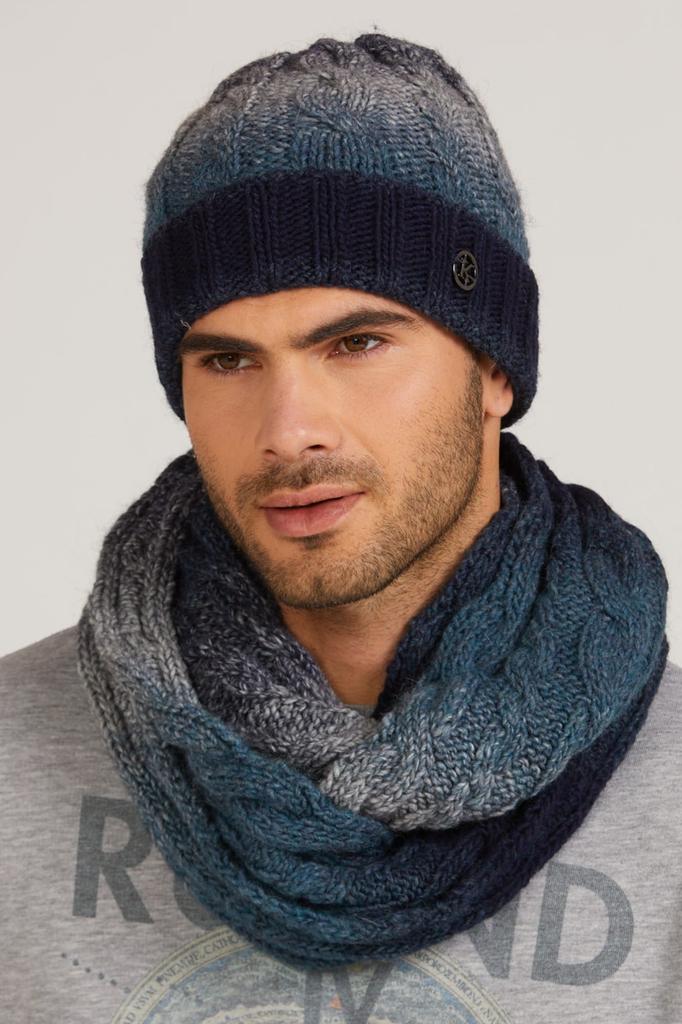 Rosario Men' Winter Hat in Shaded Blue