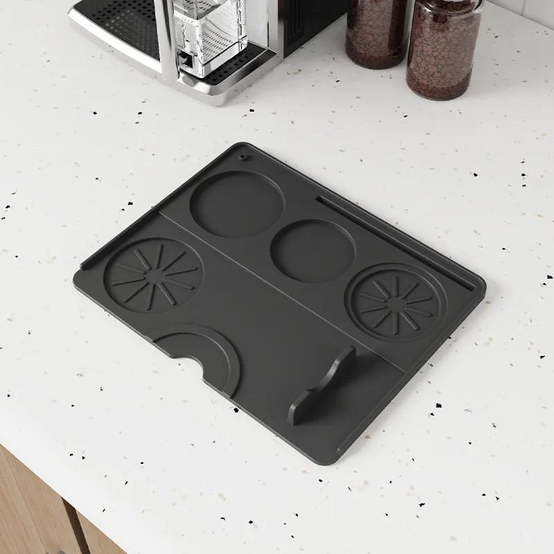 Heat Resistant 3-in-1 Silicone Coffee Mat Non-Slip Bar Counter Mat for Mess-Free Brewing Coffee Station Must-Have