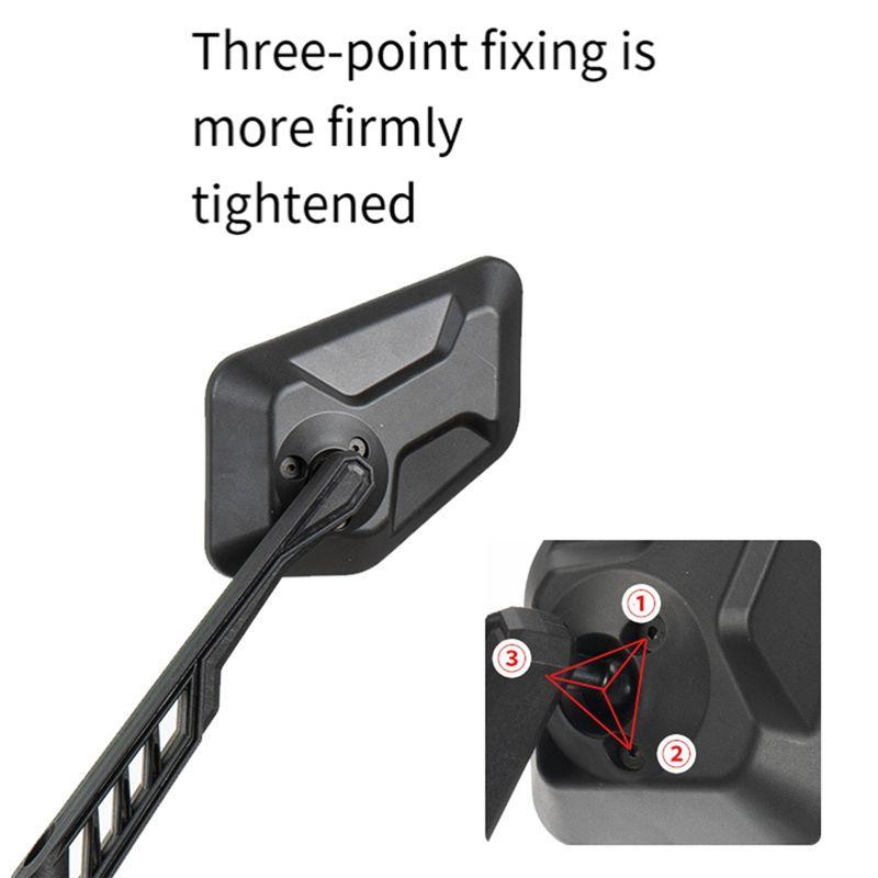 AEB0-Bike Wide Range Backsight Reflector Adjustable Bike Mirror Bicycle Handlebar Rear View Mirror