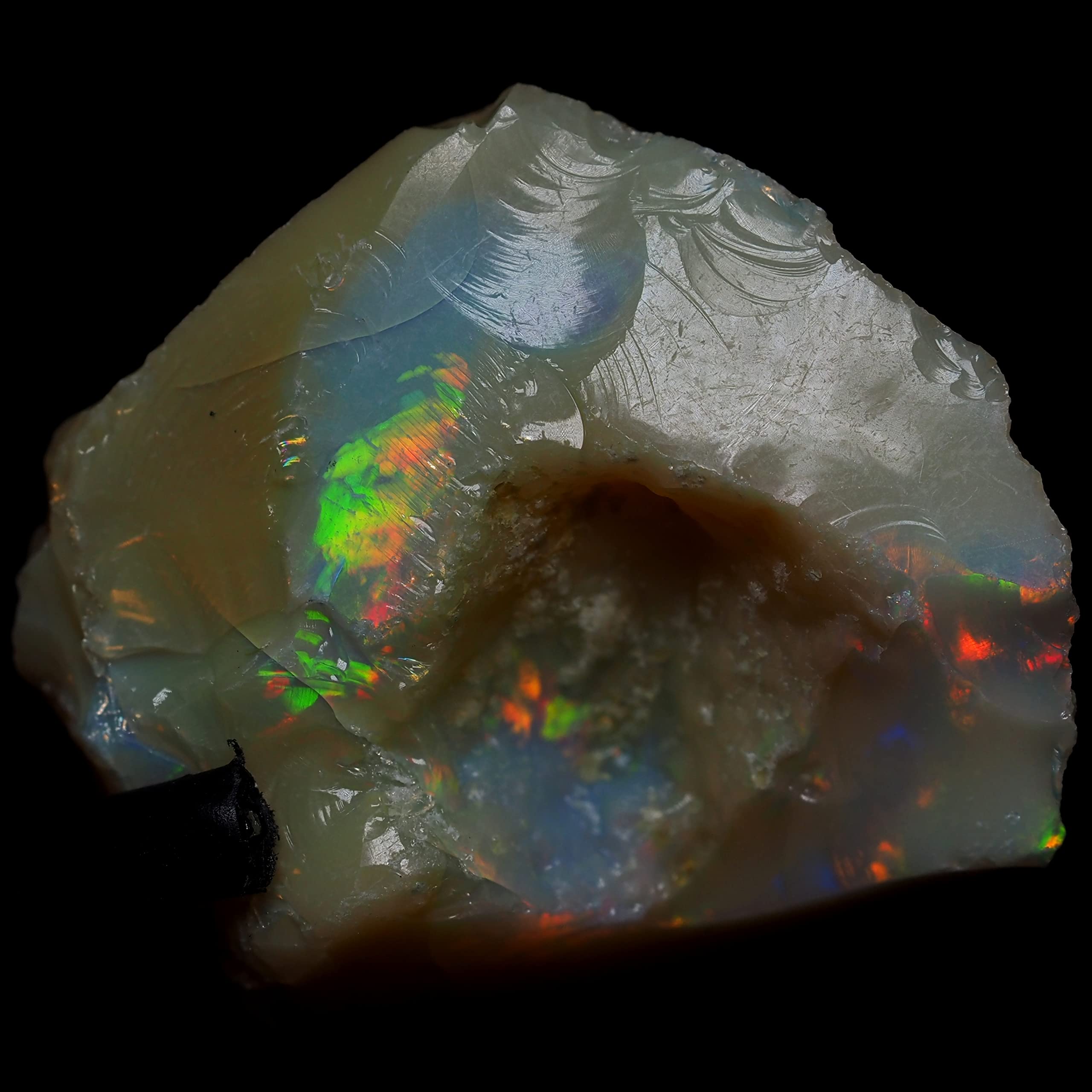 

stone Natural mineral precious opal gemstone rough of a side [N2 Natural] (opal stone/precious opal) / (1024 One kind approx. 16.8ct [long 22mm]
