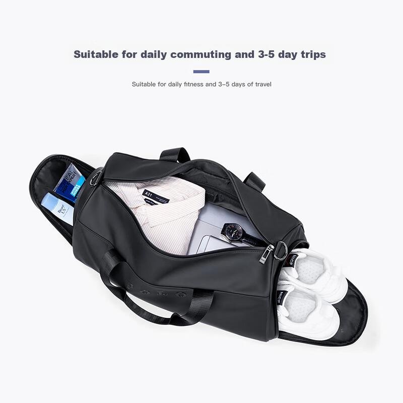 POLO Handheld Travel Bag, Large Capacity, Lightweight Luggage Bag, Men's Sports Fitness Bag, Short-Distance Business Trip Luggage Bag